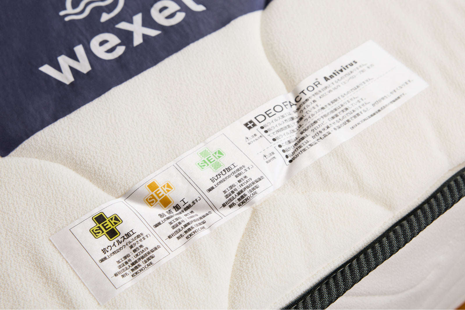 1層目の生地と中綿